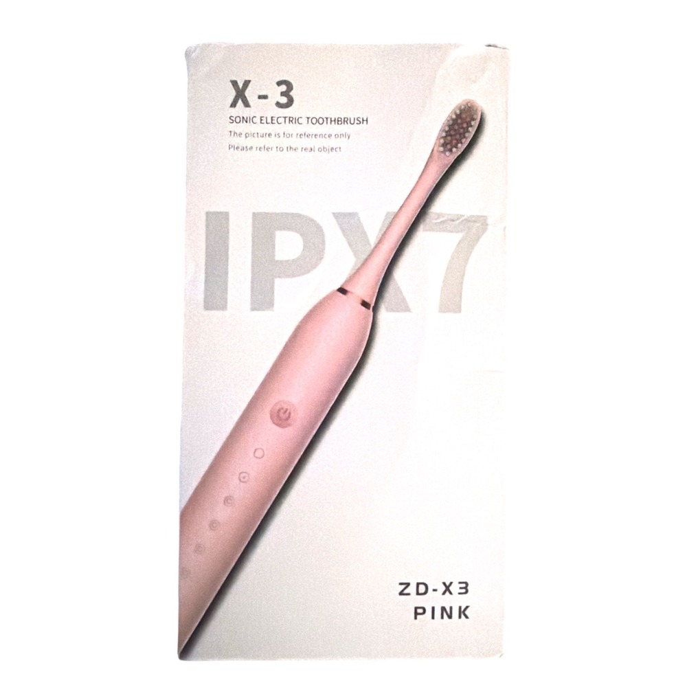 IPX 7  X-2 Rechargeable Toothbrush - Pink - New in box